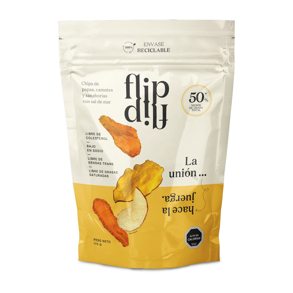 CHIPS MIX DE VEGETALES 170GR  - FLIP 