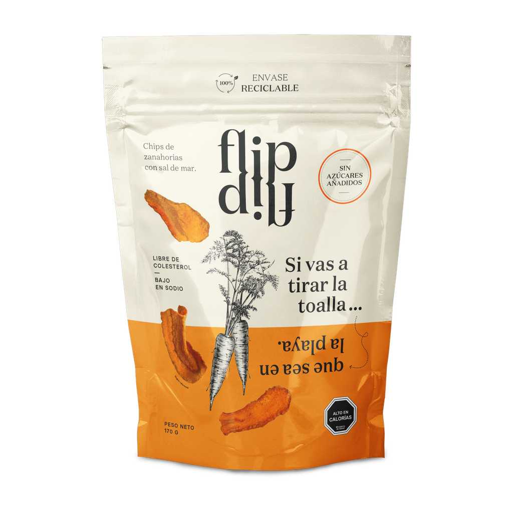 CHIPS DE ZANAHORIA 170GR  - FLIP