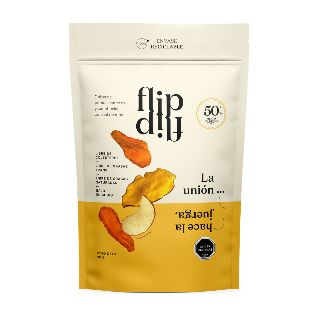 CHIPS MIX DE VEGETALES 30GR  - FLIP