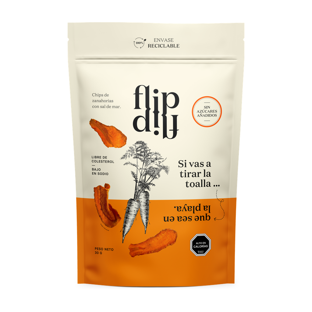 CHIPS DE ZANAHORIA 30GR  - FLIP