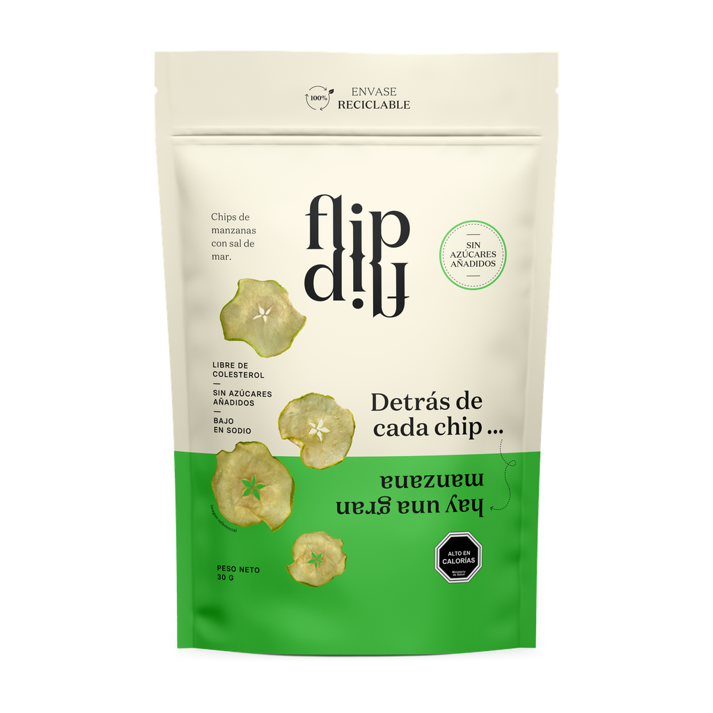 CHIPS DE MANZANA 30GR  - FLIP