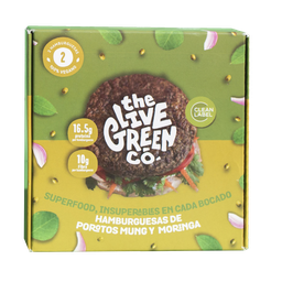 [TLGC] CAJA HAMBURGUESAS CONGELADAS MUNG Y MORINGA 200 G - THE LIVE GREEN CO