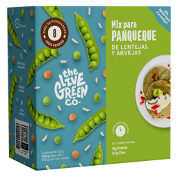 [TLGC] MIX PARA PANQUEQUES LENTEJAS Y ARVEJAS 200 G - THE LIVE GREEN CO 