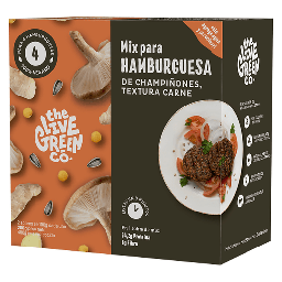 [TLGC] MIX PARA HAMBURGUESAS CHAMPIÑONES TEXTURA CARNE 200 G - THE LIVE GREEN CO 