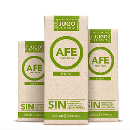 [AFE] JUGO PERA 200 CC (PACK 3 UNIDADES)