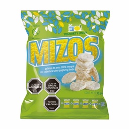 [Mizos] GALLETAS DE ARROZ YOGURT Y LIMÓN 25 G - MIZOS 