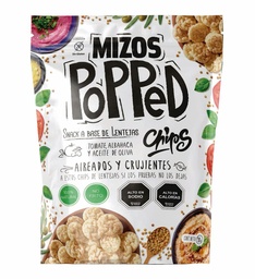 [Mizos] POPPED CHIPS LENTEJAS TOMATE Y ALBAHACA 98 G - MIZOS 