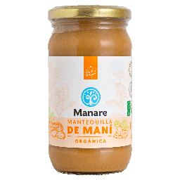 [Manare] MANTEQUILLA DE MANÍ ORGÁNICA 360 G - MANARE 