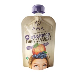 [Ama Time] PURÉ MANZANA ARÁNDANO ORGÁNICO 90 G  - AMA TIME