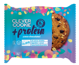 [Eat Clever] CLEVER COOKIE + PROTEIN COCO CHOCOLATE 180 G (4 UN) - EAT CLEVER 