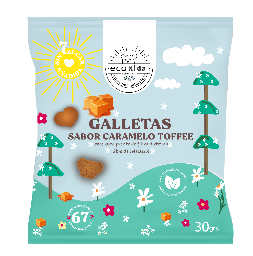 [ECOVIDA] GALLETA CARAMELO TOFFE ECOKIDS SIN SELLOS 30 GRS- ECOVIDA