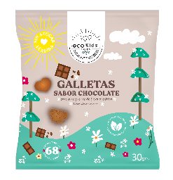 [ECOVIDA] GALLETA CHOCOLATE  SIN SELLOS 30 GRS