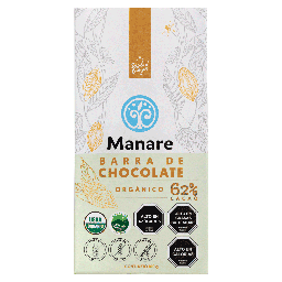 [Manare] BARRA DE CHOCOLATE 62% CACAO (ORIGINAL) 100GRS MANARE