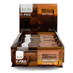 [Brota] V-PRO VEGAN PROTEIN BAR CACAO & PEANUT (DISP. 12 UNID) BROTA