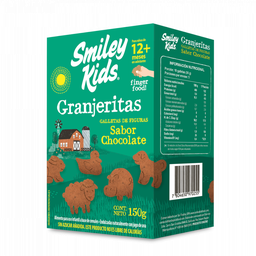 [Smiley Kids] GALLETA SIN SELLOS GRANJERITAS CHOCOLATE - 150 GRS - SMILEY KIDS