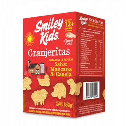 [Smiley Kids] GALLETA SIN SELLOS GRANJERITAS MANZANA CANELA - 150 GRS - SMILEY KIDS