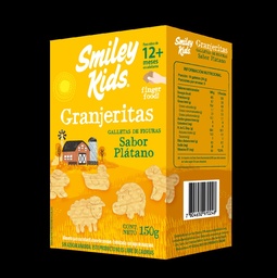 [Smiley Kids] GALLETA SIN SELLOS GRANJERITAS PLATANO - 150 GRS - SMILEY KIDS