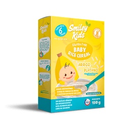 [Smiley Kids] BABY RICE GLUTEN FREE BANANA- 150 GRS - SMILEY KIDS