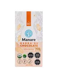 [Manare] BARRA DE CHOCOLATE 70% CACAO ORGÁNICO - 100 GRS - MANARE